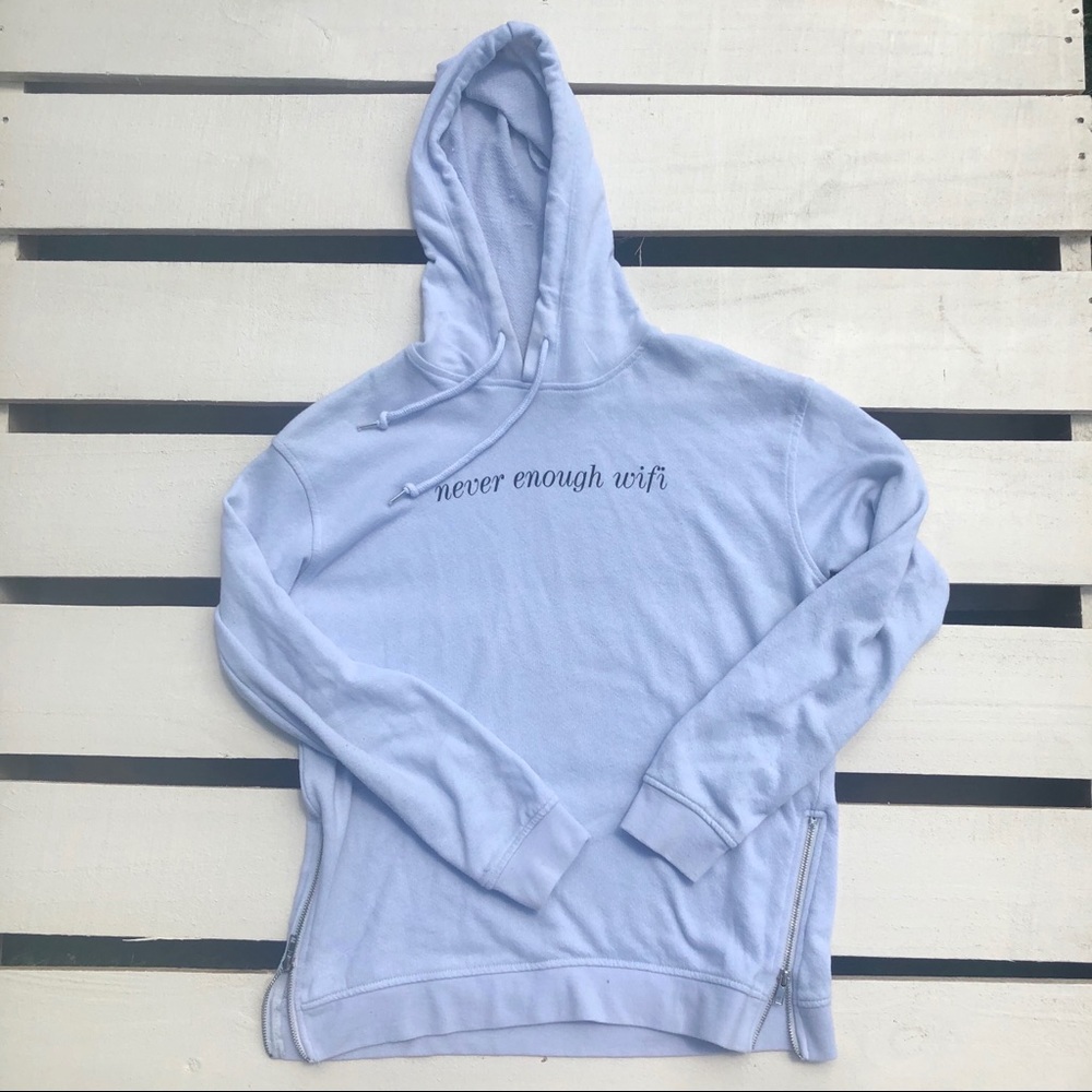 Baby blue hoodie